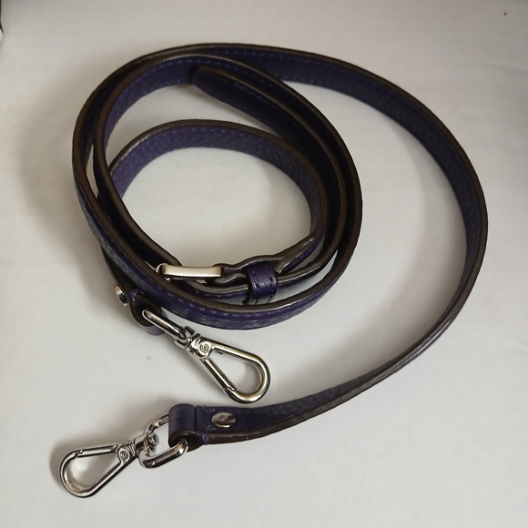 Michael Kors Purple Leather Shoulder Crossbody Bag GUC - Picture 11 of 14